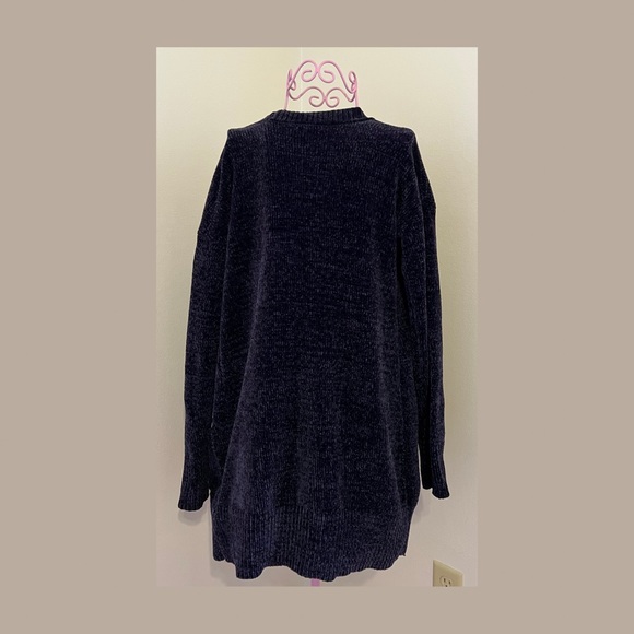 OhMG Navy Blue Cardigan Sweater - Picture 5 of 8